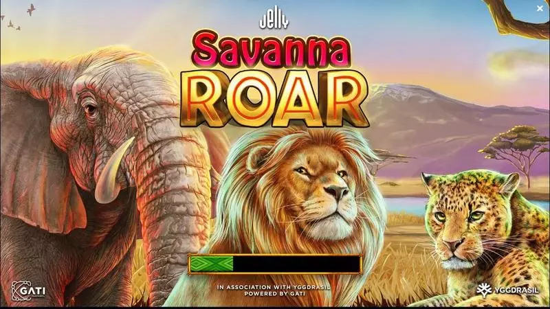 Introduction Screen - Jelly Entertainment Savanna Roar Slot