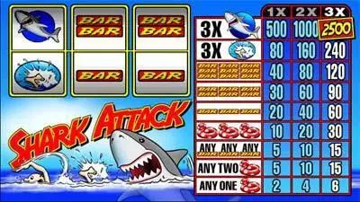 Main Screen Reels - Microgaming Shark Attack Slot