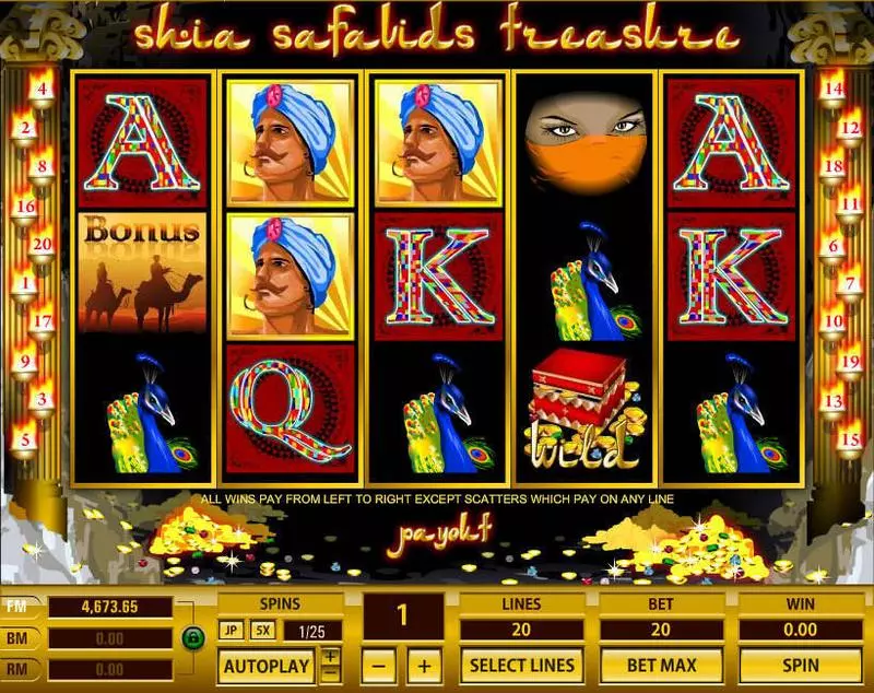 Main Screen Reels - Topgame Shia Safavids Treasure Slot
