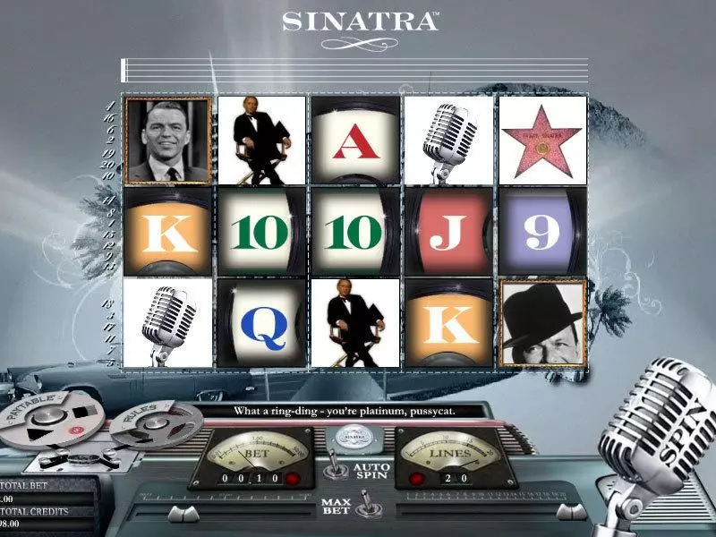 Main Screen Reels - bwin.party Sinatra Slot