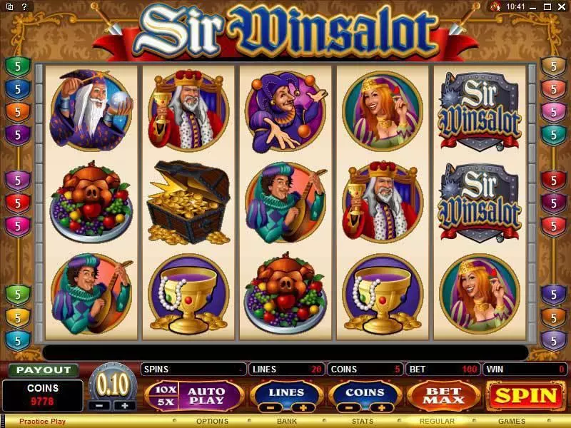 Main Screen Reels - Microgaming Sir Winsalot Slot