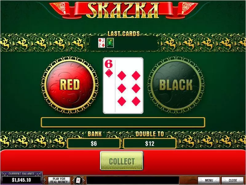 Gamble Screen - PlayTech Skazka Slot