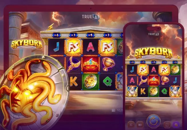 Introduction Screen - TrueLab Games Skyborn Slot