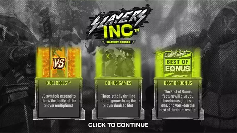 Info and Rules - Hacksaw Gaming Slayers Inc Slot