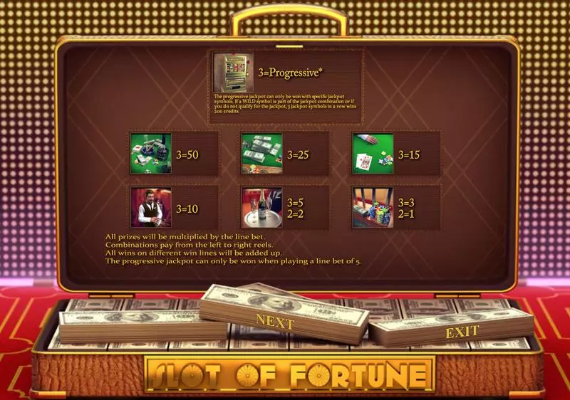 Info and Rules - Sheriff Gaming Slot of Fortune Slot