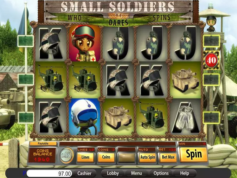 Main Screen Reels - Saucify Small Soldiers Slot