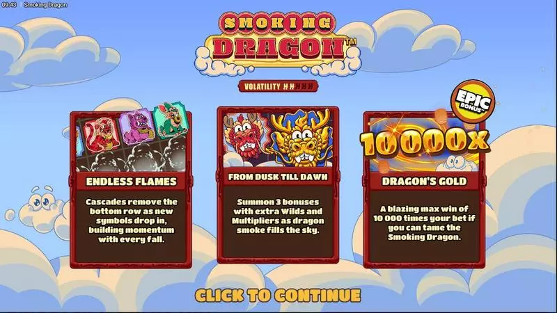 Info and Rules - Hacksaw Gaming Smoking Dragon Slot