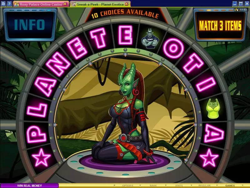 Bonus 1 - Microgaming Sneak a Peek - Planet Exotica Slot