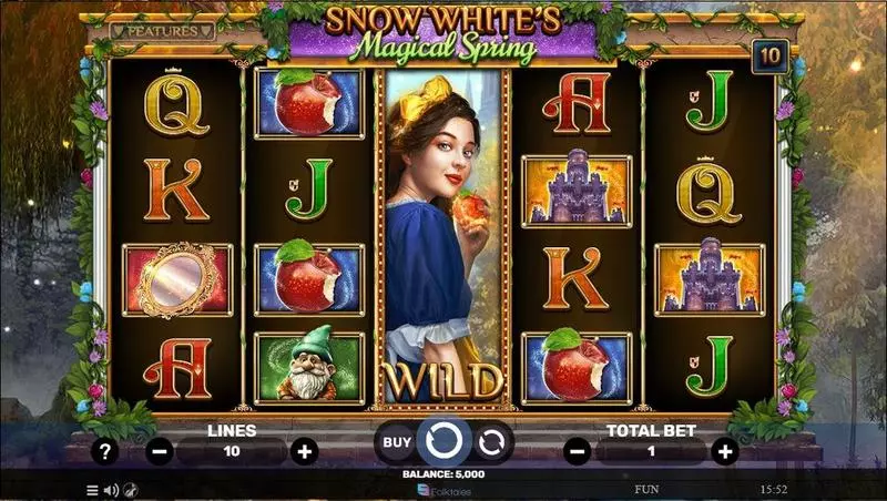 Main Screen Reels - Spinomenal Snow White’s Magical Spring Slot