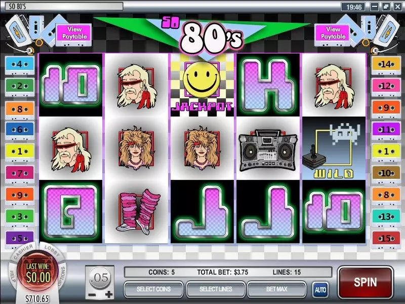 Main Screen Reels - Rival So 80's Slot