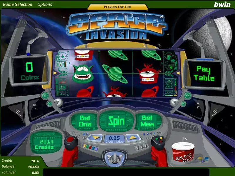 Main Screen Reels - Amaya Space Invasion Slot