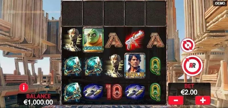 Main Screen Reels - Red Rake Gaming Space Wins Slot