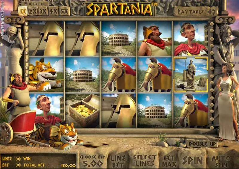 Main Screen Reels - StakeLogic Spartania Slot