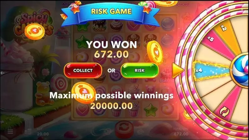 Introduction Screen - Mascot Gaming Spicy Candies. Rockblocks Slot