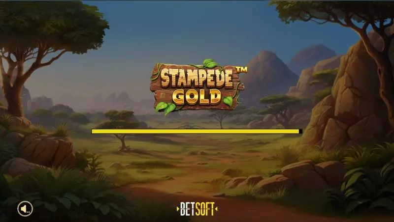 Introduction Screen - BetSoft Stampede Gold Slot