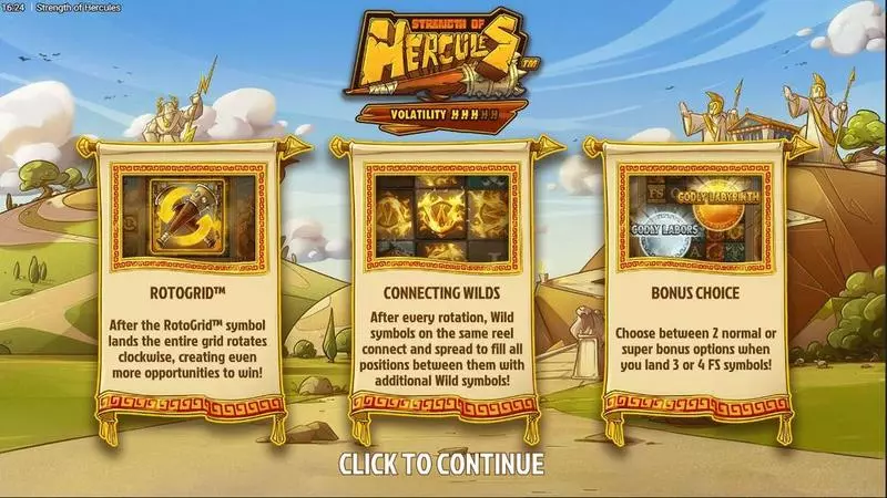 Info and Rules - Hacksaw Gaming Strength Of Hercules Slot