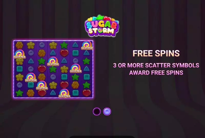 Introduction Screen - Wizard Games Sugar Storm Slot