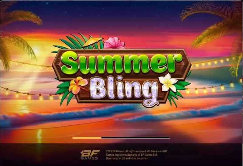 Introduction Screen - BF Games Summer Bling Slot