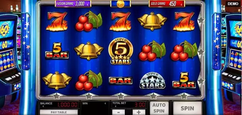 Main Screen Reels - Red Rake Gaming Super 60 Stars Slot
