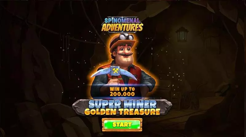 Introduction Screen - Spinomenal Super Miner – Golden Treasure Slot