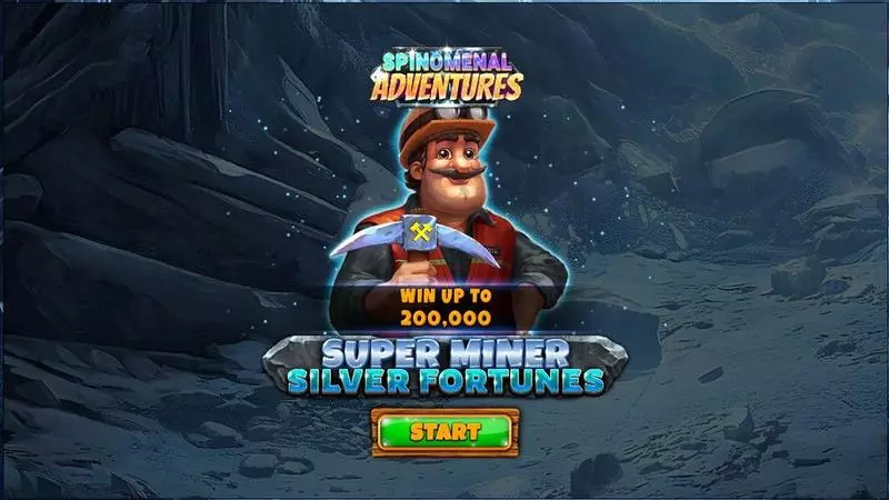 Introduction Screen - Spinomenal Super Miner – Silver Fortunes Slot