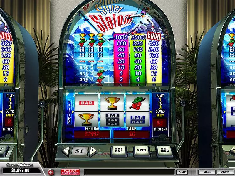 Main Screen Reels - PlayTech Super Slalom Slot