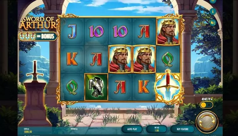 Main Screen Reels - Thunderkick Sword of Arthur Slot