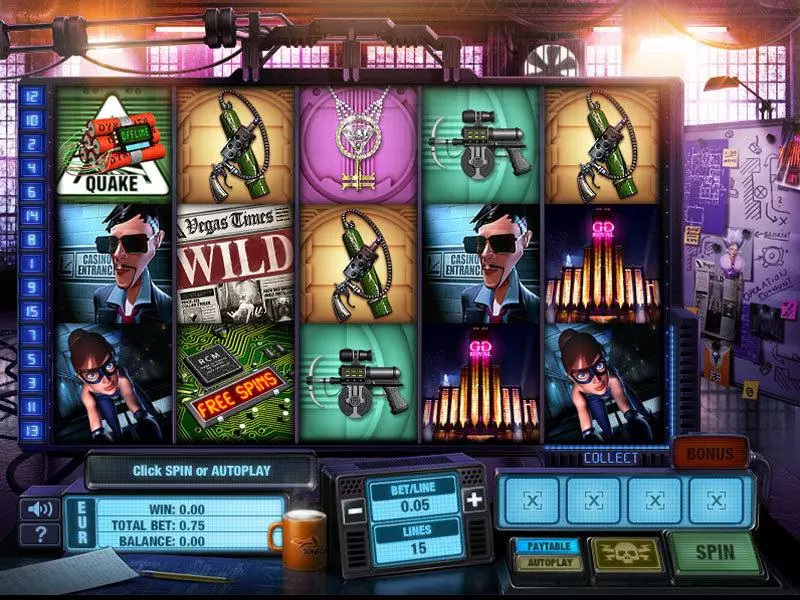 Main Screen Reels - GTECH The Casino Job Slot