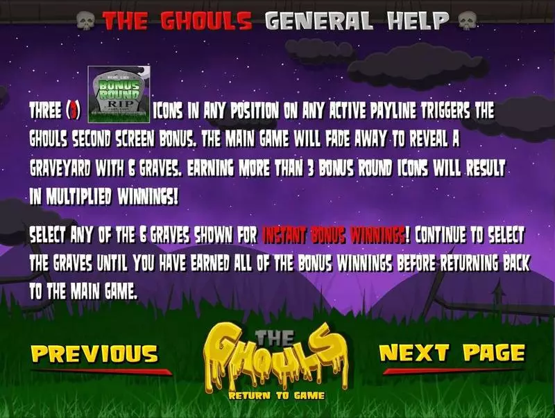 Info and Rules - BetSoft The Ghouls Slot