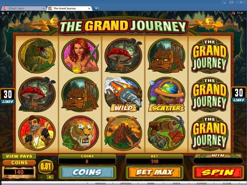 Main Screen Reels - Microgaming The Grand Journey Slot