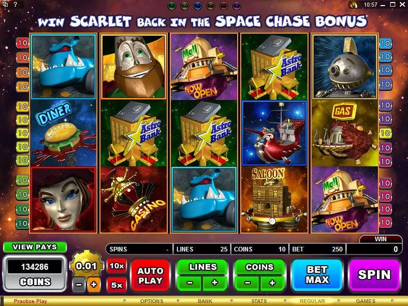 Main Screen Reels - Microgaming The Great Galaxy Grab Slot