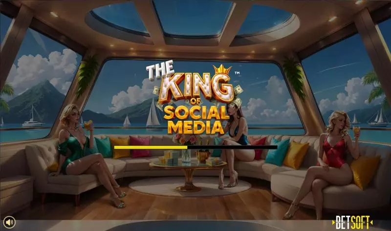 Introduction Screen - BetSoft The King of Social Media Slot