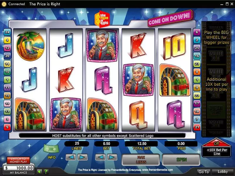 Main Screen Reels - 888 The Price Is Right Slot