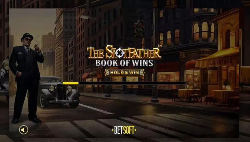 Introduction Screen - BetSoft The Slotfather: Book of Wins – HOLD & WIN Slot