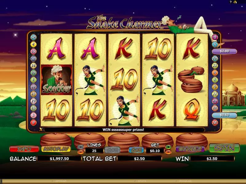 Main Screen Reels - Amaya The Snake Charmer Slot