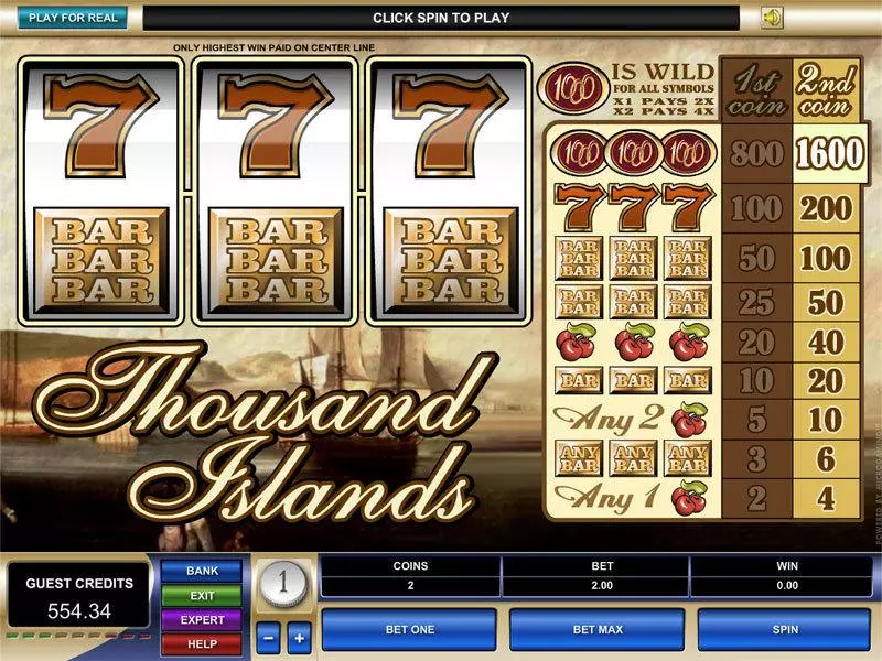 Main Screen Reels - Microgaming Thousand Island Slot