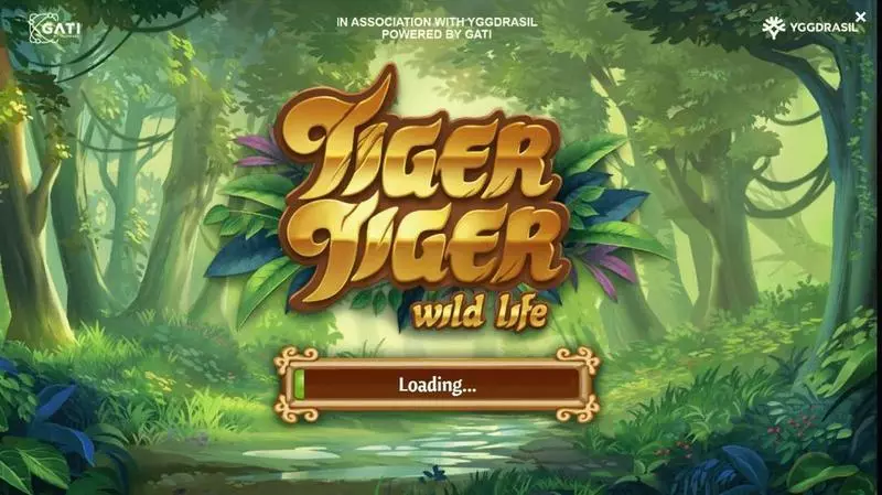 Introduction Screen - G.games Tiger Tiger Wild Life Slot