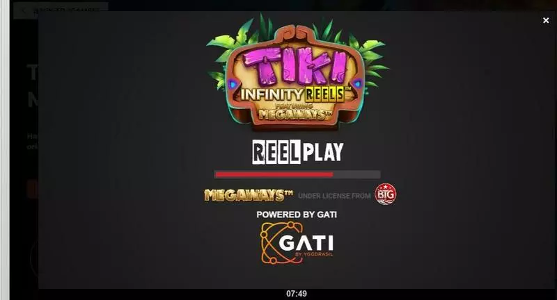 Introduction Screen - ReelPlay Tiki Infinity Reels X Megaways Slot