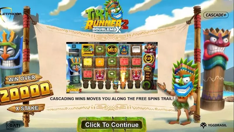Info and Rules - Bulletproof Games Tiki Runner 2 DoubleMax Slot
