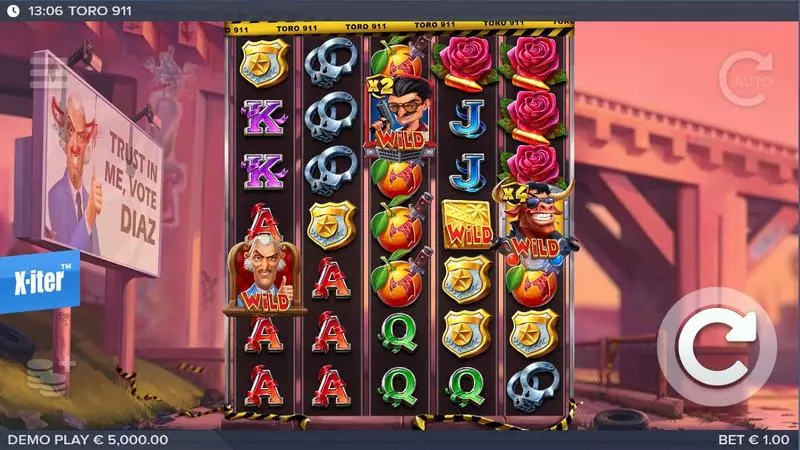 Main Screen Reels - Elk Studios Toro 911 Slot