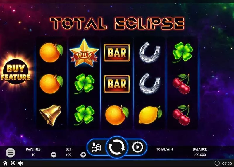 Main Screen Reels - Apparat Gaming Total Eclipse Slot