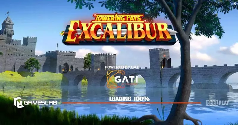 Introduction Screen - ReelPlay Towering Pays Excalibur Slot