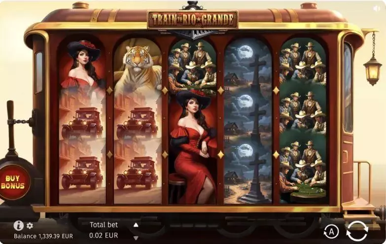 Main Screen Reels - BGaming Train to Rio Grande Slot