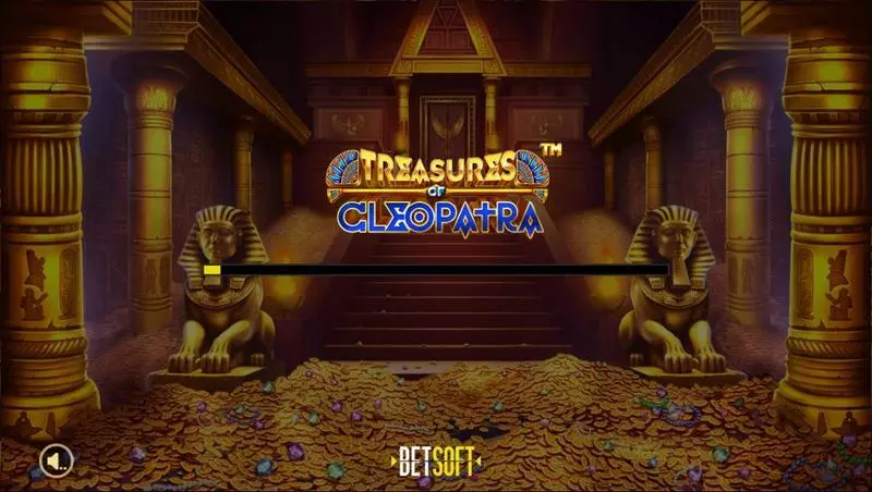 Introduction Screen - BetSoft Treasures of Cleopatra Slot