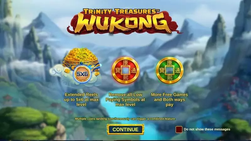 Info and Rules - Greentube Trinity Treasure Wukong Slot