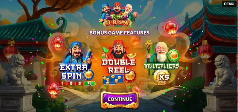 Info and Rules - Red Rake Gaming Triple Fu Lu Shou Slot