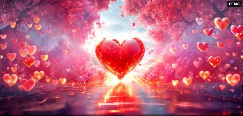 Introduction Screen - Red Rake Gaming Triple Valentine Slot