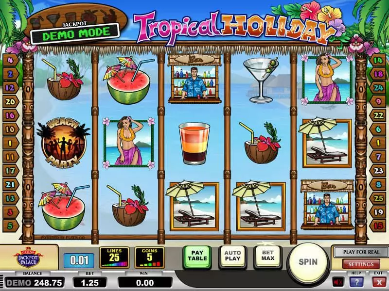 Main Screen Reels - Play'n GO Tropical Holiday Slot