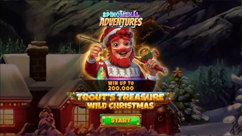 Introduction Screen - Spinomenal Trout’s Treasure – Wild Christmas Slot