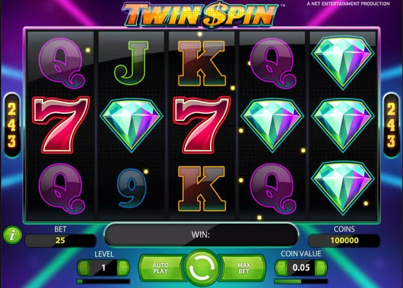 Main Screen Reels - NetEnt Twin Spin Slot